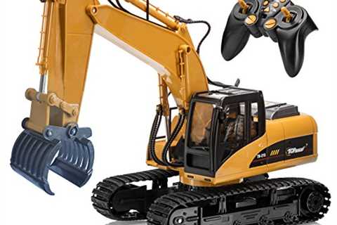 Top Race tr-215 Remote Control Fork Grapple Excavator, RC Digger