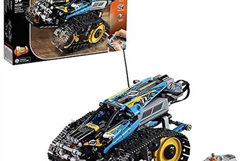 LEGO 42095 Technic Remote-Controlled Stunt Racer Toy, 2 in 1 Race Car Model with Power Functions..