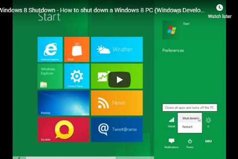 Shut Down Computer In Windows 8? Fix It Immediately