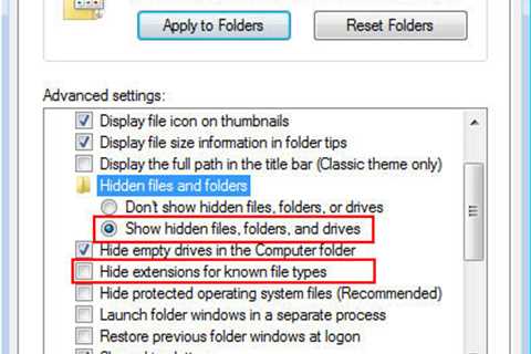 SOLVED: Suggestions To Fix Showing And Hiding Folders In Windows 7.