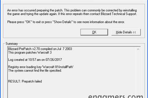 How To Fix Warcraft 3 Update Error For Windows 7
