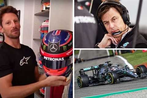  Romain Grosjean ‘ready’ for Mercedes test as he shows off helmet after Toto Wolff call |  F1 | ..