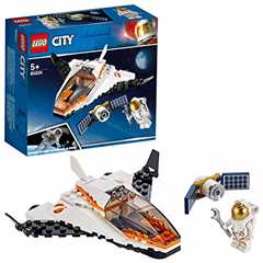 LEGO 60224 City Satellite Service Mission Mini Space Shuttle Toy inspired by NASA, Mars Expedition Series