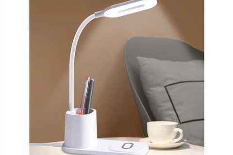 3-in-1 10W QI Quick Wi-fi Charging Stand Wi-fi Charger w/ Desk Lamp for $14