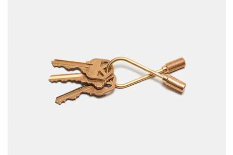 Closed Helix Keyring – Brass for $30