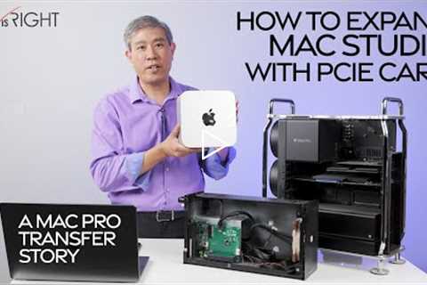 How to use PCIe Card with Mac Studio - A Mac Pro Transition Story!