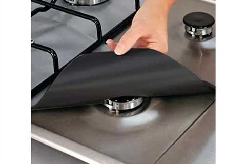 4-Pack Reusable Non-Stick Liners for Gasoline Stovetops for $8