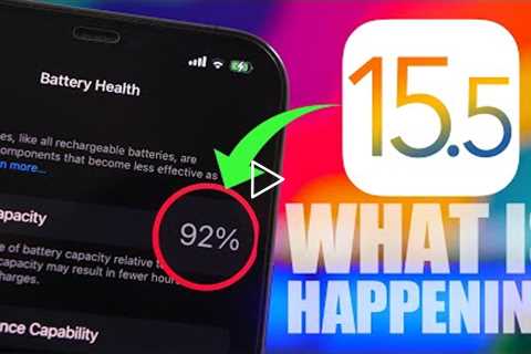 iOS 15.5 - iPhone Battery Health DROPS If You Update !?