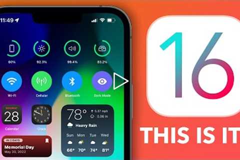 iOS 16 - This Is It !