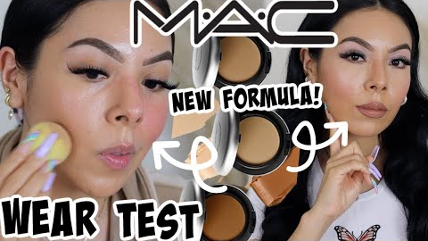 NEW👀 MAC STUDIO FIX TECH CREAM-TO-POWDER FOUNDATION REVIEW & WEAR TEST!! WORTH THE BUY OR NAW?