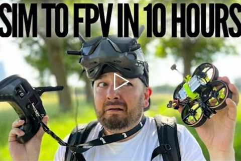 From a Simulator to a Real FPV drone in 10 hours - My first flight with the Flywoo Cinerace 20
