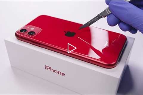 iPhone 11 Unboxing Red Edition - ASMR