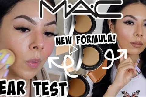 NEW👀 MAC STUDIO FIX TECH CREAM-TO-POWDER FOUNDATION REVIEW & WEAR TEST!! WORTH THE BUY OR NAW?