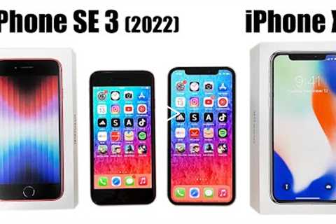 iPhone SE 3 2022 vs iPhone X SPEED TEST