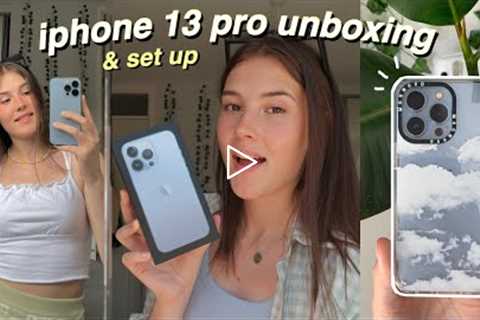 unboxing the iPhone 13 pro + set up