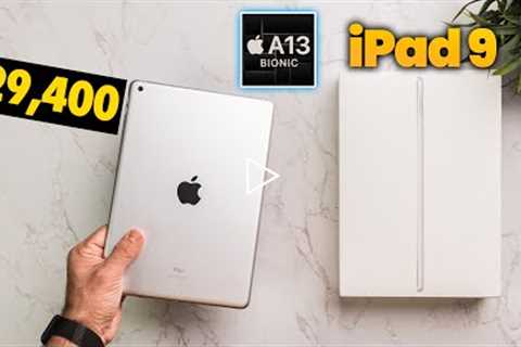 Apple iPad 9th Generation Unboxing | A13 Bionic🔥 | Centre Stage | 10.2 Retina | Touch ID