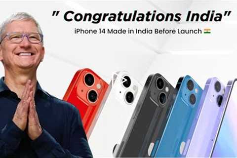 iPhone 14 to be Made IN India before Launch | Big News for iPhone lovers 🇮🇳 ❤️