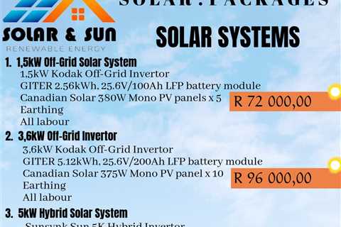 Specials - Solar Installations Midstream | Solar Conversions Midstream