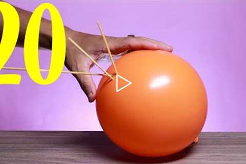 20 AMAZING SCIENCE EXPERIMENTS TO DO AT HOME! Compilation