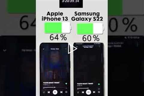 iPhone 13 vs. Samsung Galaxy S22 Battery Test 🔋Subscribe for more 🫡