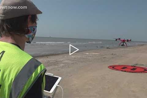 Lamar University researchers use drone technology to help fight future erosion, reduce impact of sto
