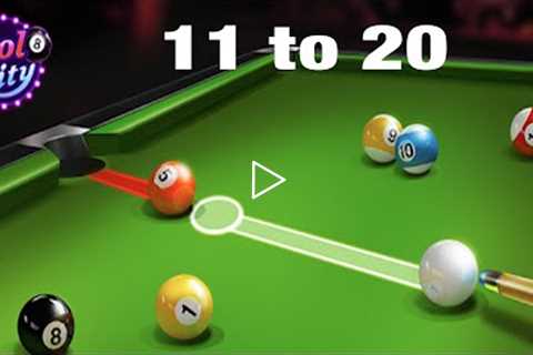 Billiards City - Android Games Play | Complete Level 11 to 20 | Mr Lifee
