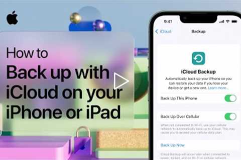 How to back up your iPhone to iCloud | Apple Support