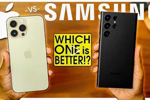 WHICH IS BETTER!? iPhone 14 Pro MAX vs Galaxy S22 Ultra BRUTALLY HONEST