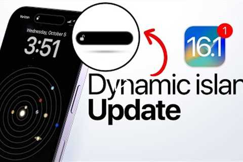 iOS 16.1 Brings First Update to Dynamic island!