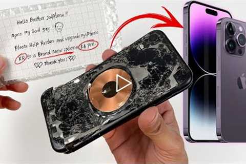 How i Turn Destroyed iPhone XR into a Brand New iPhone 14 Pro with DIY Housing