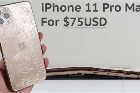 $75 Destroyed iPhone 11 Pro Max Restoration