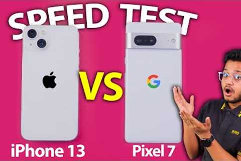 Pixel 7 VS iPhone 13 Detailed SPEED TEST : Android VS iOS Performance King?