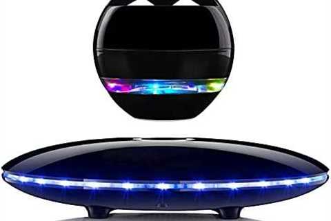 Magnetic Levitating Speaker, RUIXINDA Wireless Floating Bluetooth Speakers with Colorful Flashing..