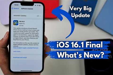 iOS 16.1 Biggest Update | What''''s New?