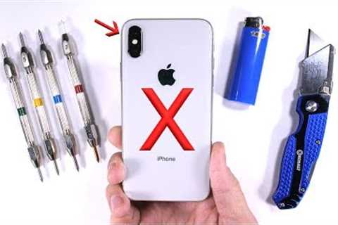 iPhone X Durability Test - Scratch BURN and Bend TESTED!