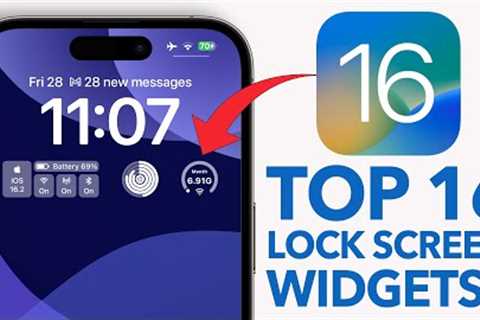 TOP 16 Lock Screen Widgets for iOS 16 !