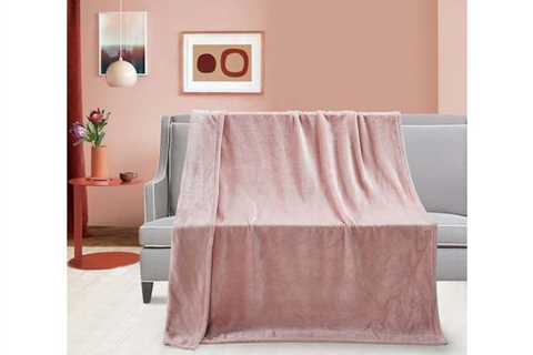 Traditional Stable Fleece Throw Blush for $60