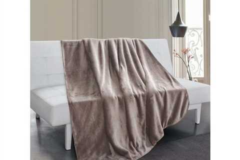 Strong Berber Velvet Outsized Throw Taupe for $70