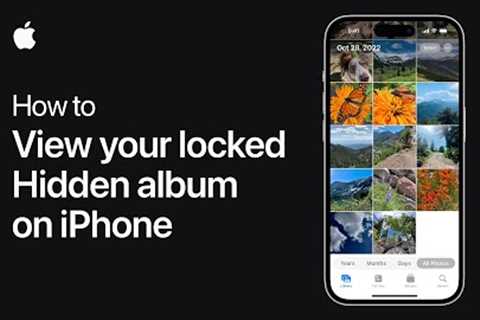 How to view your locked Hidden album on iPhone | Apple Support