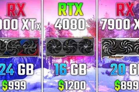 RX 7900 XTX vs RTX 4080 vs RX 7900 XT | Test in 7 Games
