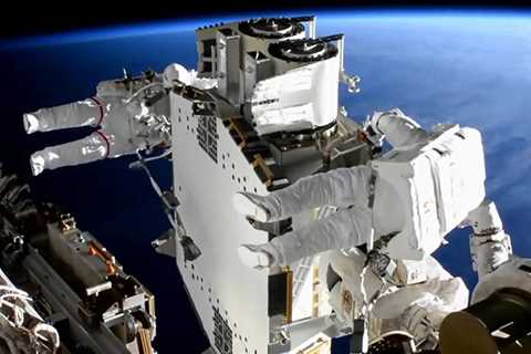 ISS Astronauts Complete First Roll-Out Solar Array Installation During 6+ Hour Spacewalk