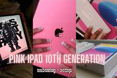 PINK IPad 10th Generation ( unboxing + setup )
