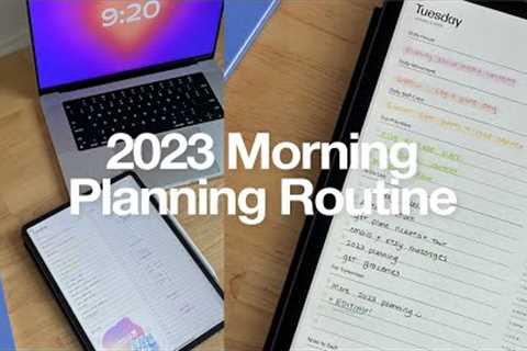 2023 Morning Digital Planning Routine (on my iPad Pro) ✏️