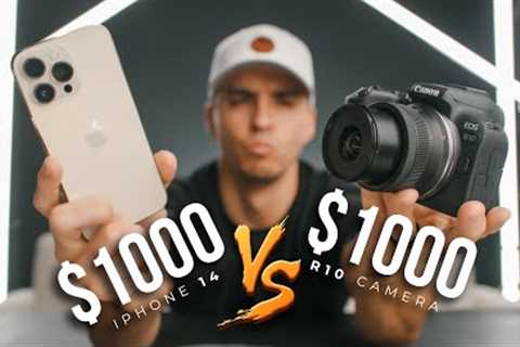 iPhone 14 Pro vs Canon R10 // Are Smartphones Killing Off Cameras?