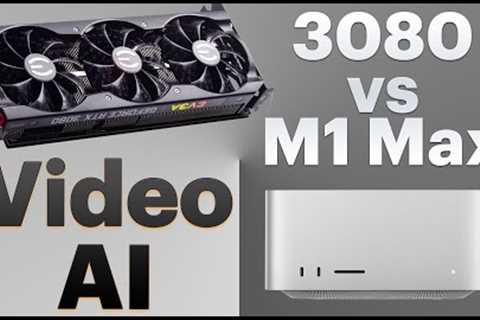 Mac Studio M1 Max VS EVGA 3080: Which is best at AI video processing (Topaz Video AI)?