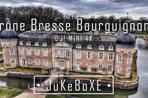 Drone Bresse Bourguignon I 4K Drone I DJI MINI 2 I Drone flying over castle 1