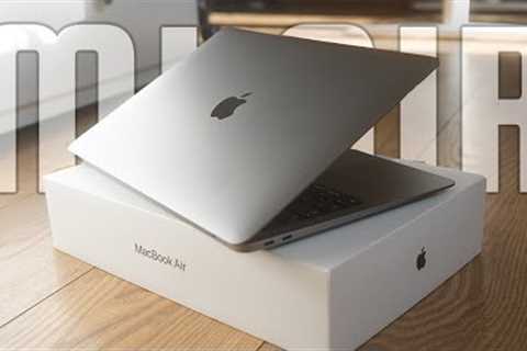 unboxing Apple MacBook Air M1 Chip Space Gray 💻 aesthetic, minimalist, relaxing, chil saranga bro
