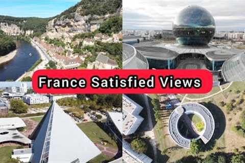 Best Sceneries Of France | 4K Drone Video Footage | Amazing Seabeach Seacoast | Skyline Views