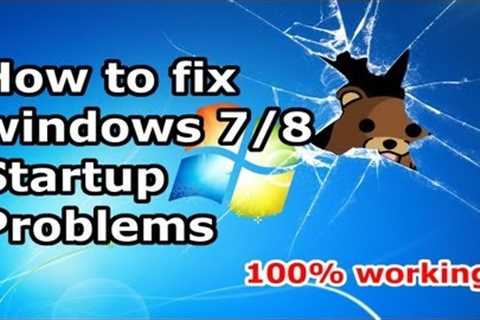 How to Fix Windows 7 / windows 8 / 10 Start-up Problems - Blackscreen - Bootloop [HD]