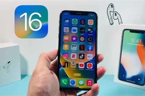 iOS 16 OFFICIAL on iPhone X (Review)